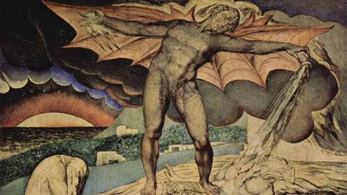 The Examination of Hiob by William Blake